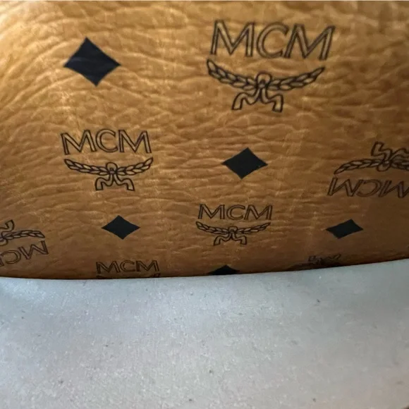 MCM Cognac and Orange Visetos Tote - Picture 9 of 15